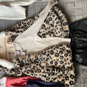 Leopard Print Kids Vest
